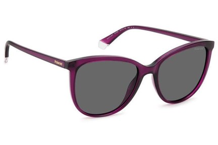 Okulary przeciwsłoneczne Polaroid PLD4138/S B3V/M9 Polarized Okrągłe Fioletowe