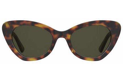 Okulary przeciwsłoneczne Moschino MOS147/S 05L/70 Kocie oczy Havana