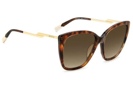 Okulary przeciwsłoneczne Missoni MIS0123/G/S MAP/HA Kocie oczy Havana