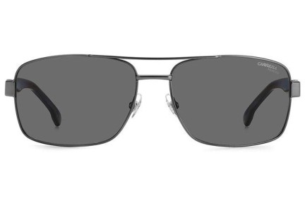 Слънчеви очила Carrera CARRERA8063/S R80/M9 Polarized Правоъгълни Сребърна