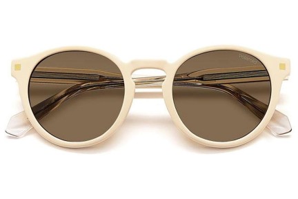 Okulary przeciwsłoneczne Polaroid PLD4150/S/X SZJ/SP Polarized Owalne Białe