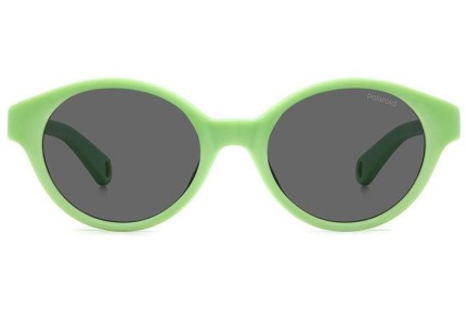 Слънчеви очила Polaroid Junior PLDK007/S 1ED/M9 Polarized Овални Зелена