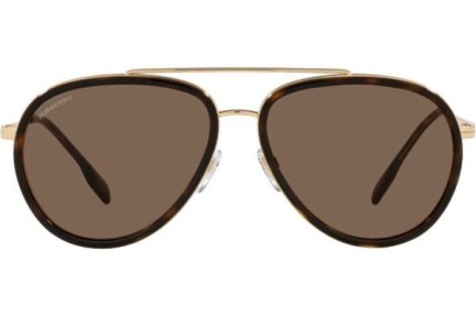 Okulary przeciwsłoneczne Burberry Oliver BE3125 101773 Pilotki (Aviator) Złote