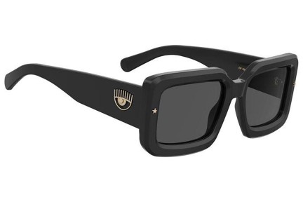 Okulary przeciwsłoneczne Chiara Ferragni CF7022/S 807/IR Prostokątne Czarne