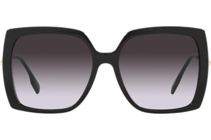 Okulary przeciwsłoneczne Burberry Luna BE4332 30018G Oversize Czarne