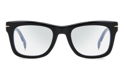 Okulary korekcyjne David Beckham DB7105/BB 807/G6 blue-light [non-prescription] Kwadratowe Czarne