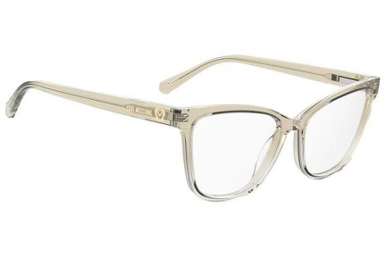 Okulary korekcyjne Love Moschino MOL615 10A Kocie oczy Beżowe