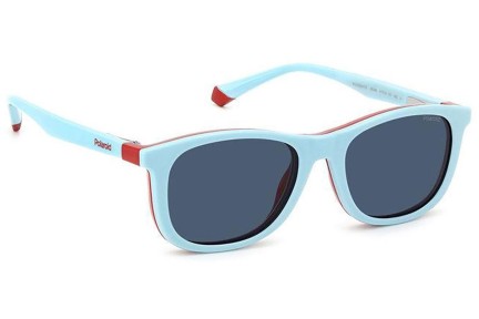 Okulary korekcyjne Polaroid Junior PLD8054/CS 4E3/C3 Polarized Prostokątne Czerwone