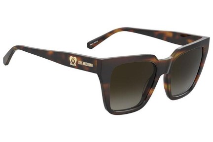 Okulary przeciwsłoneczne Love Moschino MOL065/S 05L/HA Kwadratowe Havana