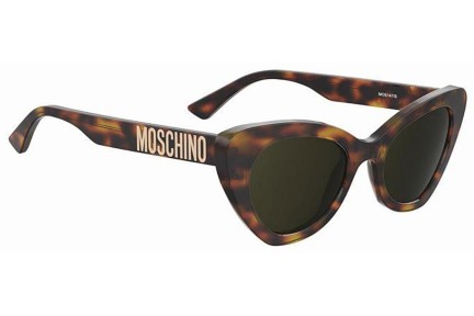 Okulary przeciwsłoneczne Moschino MOS147/S 05L/70 Kocie oczy Havana