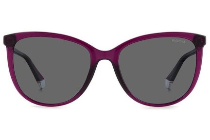Okulary przeciwsłoneczne Polaroid PLD4138/S B3V/M9 Polarized Okrągłe Fioletowe