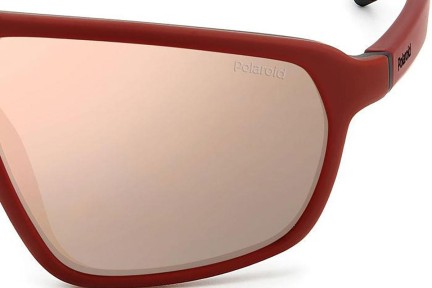 Okulary przeciwsłoneczne Polaroid PLD2142/S T9H/JQ Polarized Oversize Czerwone