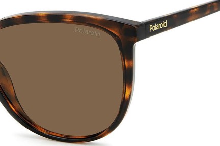 Okulary przeciwsłoneczne Polaroid PLD4138/S 086/SP Polarized Okrągłe Havana