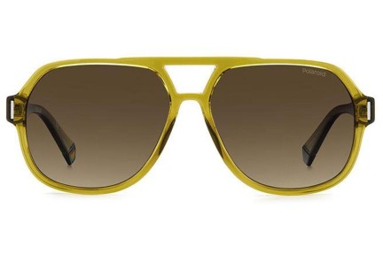 Okulary przeciwsłoneczne Polaroid PLD6193/S FMP/LA Polarized Pilotki (Aviator) Żółte