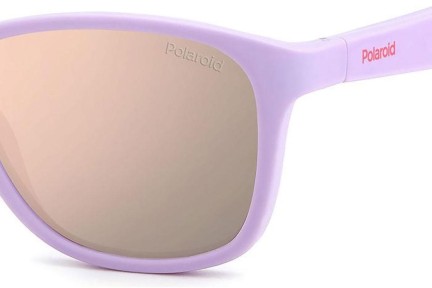 Ochelari de soare Polaroid Junior PLD8052/S QCK/JQ Polarized Pătrați Violeți