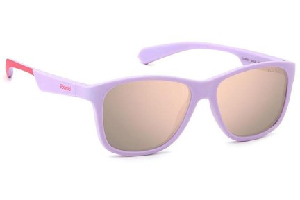 Ochelari de soare Polaroid Junior PLD8052/S QCK/JQ Polarized Pătrați Violeți