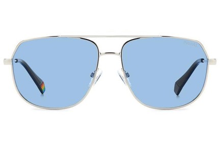 Okulary przeciwsłoneczne Polaroid PLD6195/S/X 010/C3 Polarized Pilotki (Aviator) Srebrne
