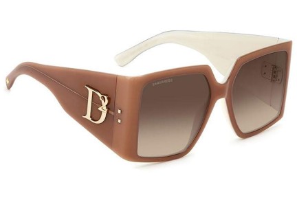 Okulary przeciwsłoneczne Dsquared2 D20096/S DLN/HA Kwadratowe Brązowe
