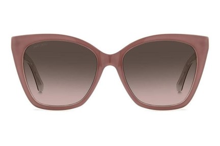Okulary przeciwsłoneczne Jimmy Choo RUA/G/S Y9A/HA Kocie oczy Brązowe