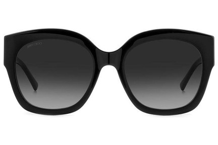 Okulary przeciwsłoneczne Jimmy Choo LEELA/S 807/9O Kwadratowe Czarne