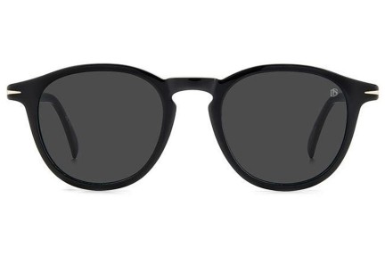 Okulary przeciwsłoneczne David Beckham DB1114/S 2M2/IR Okrągłe Czarne