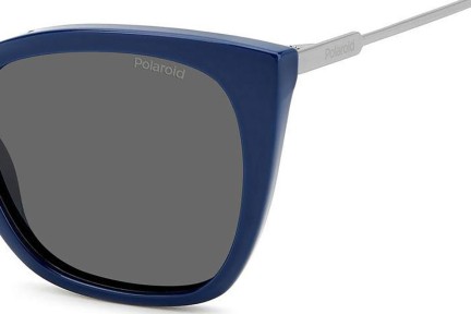 Okulary przeciwsłoneczne Polaroid PLD4144/S/X PJP/M9 Polarized Kocie oczy Niebieskie