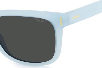 Okulary przeciwsłoneczne Polaroid PLD6191/S MVU/M9 Polarized Kwadratowe Niebieskie