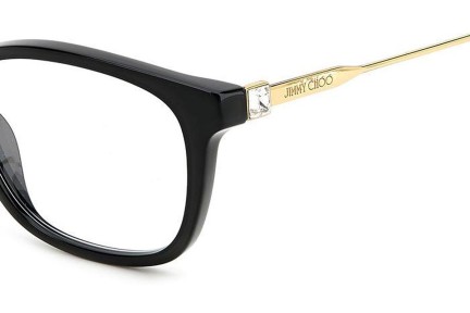 Okulary korekcyjne Jimmy Choo JC374 807 Prostokątne Czarne