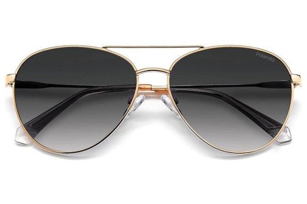 Okulary przeciwsłoneczne Polaroid PLD4142/G/S/X DDB/WJ Polarized Pilotki (Aviator) Złote