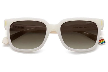 Okulary przeciwsłoneczne Polaroid PLD6191/S VK6/LA Polarized Kwadratowe Białe