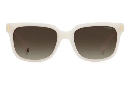 Okulary przeciwsłoneczne Polaroid PLD6191/S VK6/LA Polarized Kwadratowe Białe