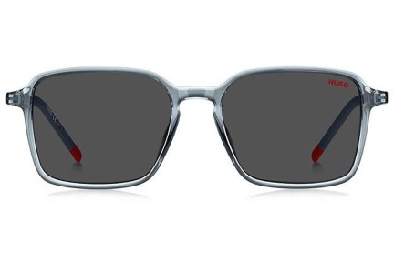 Okulary przeciwsłoneczne HUGO HG1228/S PJP/IR Kwadratowe Niebieskie