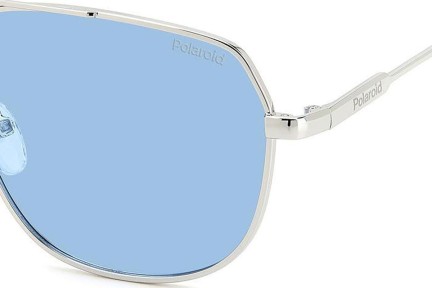 Okulary przeciwsłoneczne Polaroid PLD6195/S/X 010/C3 Polarized Pilotki (Aviator) Srebrne