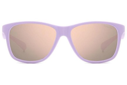 Ochelari de soare Polaroid Junior PLD8052/S QCK/JQ Polarized Pătrați Violeți