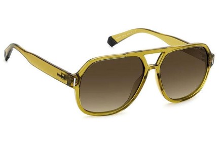 Okulary przeciwsłoneczne Polaroid PLD6193/S FMP/LA Polarized Pilotki (Aviator) Żółte