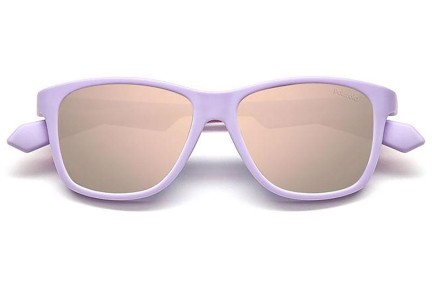 Ochelari de soare Polaroid Junior PLD8052/S QCK/JQ Polarized Pătrați Violeți