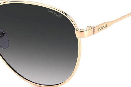 Okulary przeciwsłoneczne Polaroid PLD4142/G/S/X DDB/WJ Polarized Pilotki (Aviator) Złote
