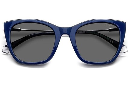 Okulary przeciwsłoneczne Polaroid PLD4144/S/X PJP/M9 Polarized Kocie oczy Niebieskie