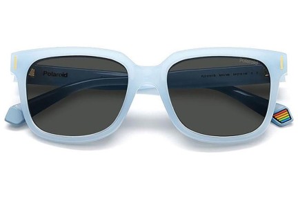 Okulary przeciwsłoneczne Polaroid PLD6191/S MVU/M9 Polarized Kwadratowe Niebieskie