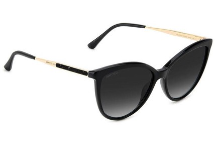 Okulary przeciwsłoneczne Jimmy Choo BELINDA/S 807/9O Kocie oczy Czarne