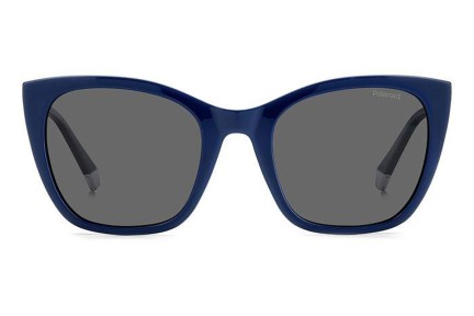 Okulary przeciwsłoneczne Polaroid PLD4144/S/X PJP/M9 Polarized Kocie oczy Niebieskie