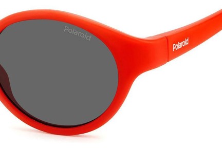 Ochelari de soare Polaroid Junior PLDK007/S C9A/M9 Polarized Ovali Roșii