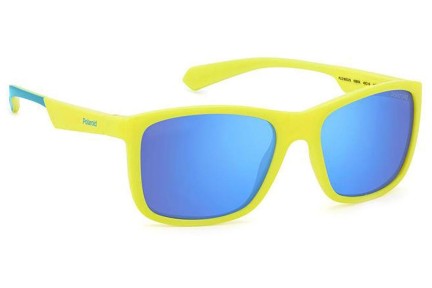 Okulary przeciwsłoneczne Polaroid Junior PLD8053/S 05B/5X Polarized Kwadratowe Żółte