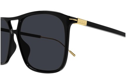 Okulary przeciwsłoneczne Gucci GG1270S 001 Pilotki (Aviator) Czarne