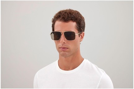 Okulary przeciwsłoneczne Gucci GG1289S 002 Pilotki (Aviator) Złote