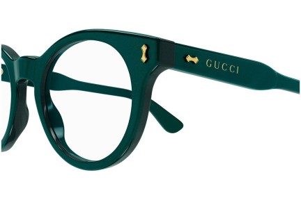 Okulary korekcyjne Gucci GG1266O 003 Owalne Zielone