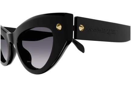 Okulary przeciwsłoneczne Alexander McQueen AM0407S 001 Kocie oczy Czarne