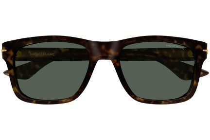 Okulary przeciwsłoneczne Mont Blanc MB0263S 002 Kwadratowe Havana