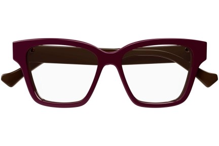 Okulary korekcyjne Gucci GG1302O 005 Kwadratowe Brązowe