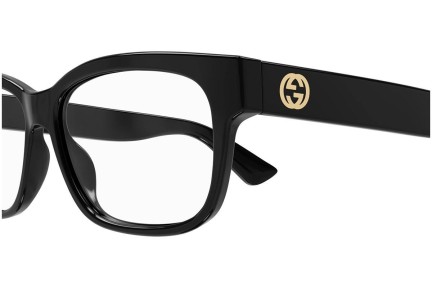Okulary korekcyjne Gucci GG1341O 001 Prostokątne Czarne